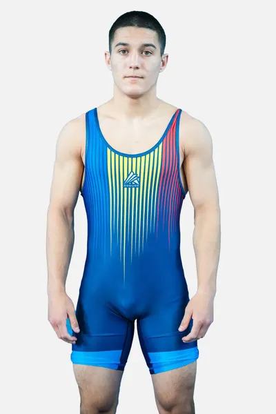 Dres de Lupta Tricolor V2 Seniori Albastru