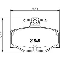 Set placute frana, frana disc PAGID T5064