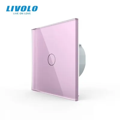 Intrerupator simplu, wireless RF Roz