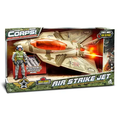 Avion militar de lupta cu figurina, Lanard Toys, The Corps Universe