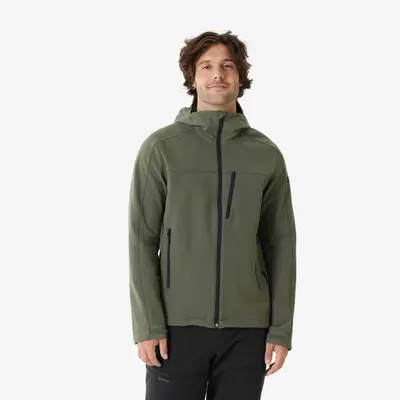 Geacă Softshell Protecție antivânt Trekking MT500 Kaki Bărbați