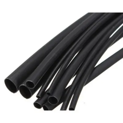 Tub termocontractabil negru ACV 34125-127, 12,7-6,4mm, Metru Liniar