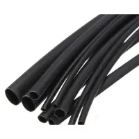 Tub termocontractabil negru ACV 34125-127, 12,7-6,4mm, Metru Liniar