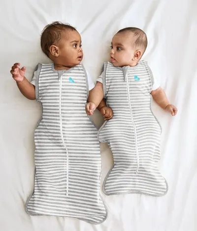 Sac de dormit de tranzitie pentru infasat si rostogolit Love to Dream Swaddle Up Gri L 8.5-11 kg 1 Tog