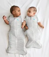 Sac de dormit de tranzitie pentru infasat si rostogolit Love to Dream Swaddle Up Gri L 8.5-11 kg 1 Tog