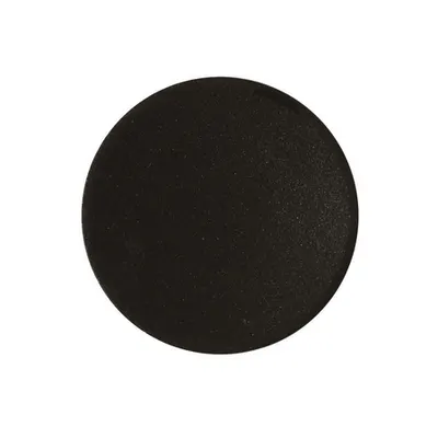 Placuta fata pt.buton plat negru M22-XD-S