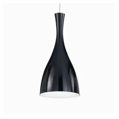 Pendul Olimpia, 1 bec, dulie E27, D:200mm, H:460/1520mm, Negru