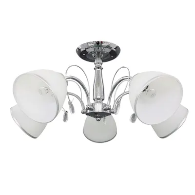 Lustra Dante Crom+Alb 5xE27 60W