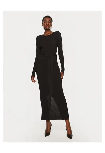 Rochie tricotata neagra - pentru femei