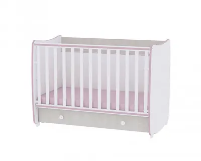 Patut balansoar transformabil Dream White Pink Crossline