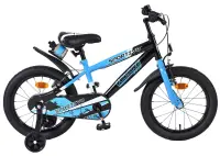 Bicicleta pentru copii Volare Sportivo - Baieti - 16 inch - Albastru Negru - Frane cu doua maini