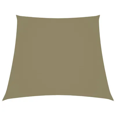 vidaXL Parasolar, bej, 2/4x3 m, țesătură oxford, trapez