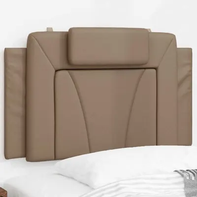 vidaXL Pernă pentru tăblie pat, Viana, cappuccino, 80 cm, piele artificială