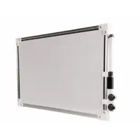 Tabla cu stergere magnetica alba cu doua fete, rama aluminiu 50x70cm