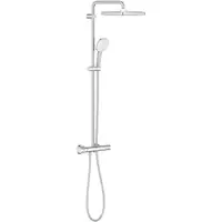 Sistem de dus Grohe Tempesta Cube 250, 26689001, aparent, termostat, 250 mm, 1 functie, Crom