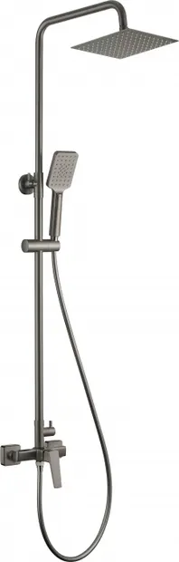 Coloana de dus cu baterie si furtun de dus culoare Titan Deante Blur