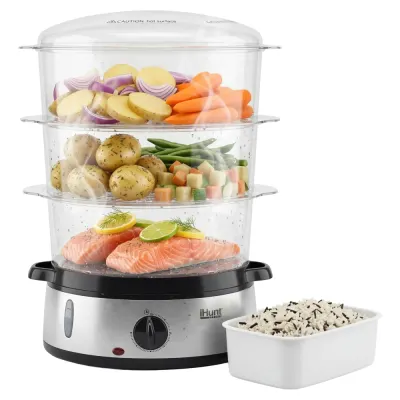Aparat de gatit cu aburi iHunt Bro Food Steamer XXL 9L