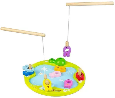 joc magnetic din lemn Classic World - Pescuit