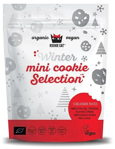 Selecție de iarnă Mini fursecuri, 250 g, Kookie Cat