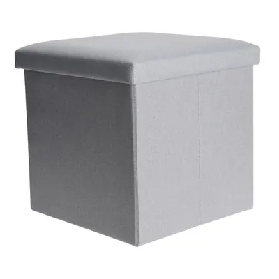 Taburet pliabil cu spațiu de depozitare - Storage Solutions®, tip cutie, otoman, culoare vernil, 38x38x38 cm