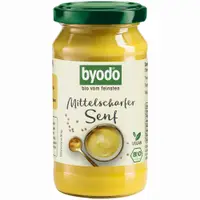 Mustar Bio usor picant fara gluten, 200ml, Byodoo