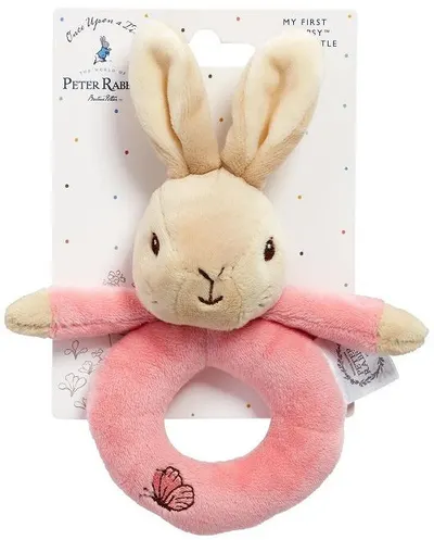 Jucărie zornăitoare pentru bebeluși Rainbow Designs - Iepurașul Flopsy