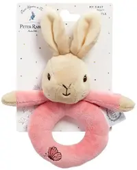 Jucărie zornăitoare pentru bebeluși Rainbow Designs - Iepurașul Flopsy