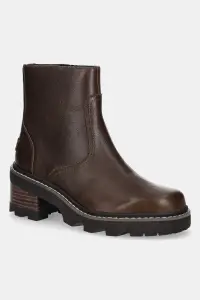 Sorel cizme de piele JOAN NOW ZIP BOOTIE