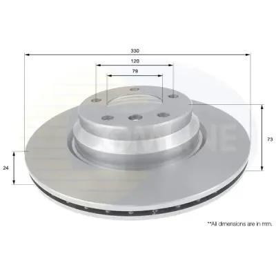 Disc frana COMLINE ADC1736V