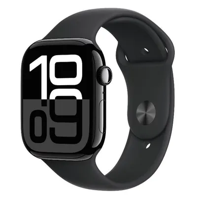 Smartwatch Apple Watch 10 GPS, Carcasa Jet Black Aluminium 46mm, ecran LTPO OLED