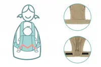 Marsupiu ergonomic Fillikid Natural Ice Blue 3.5-20 kg