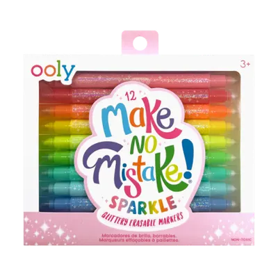 Carioci stralucitoare care se sterg - Make no mistake! - Set de 12