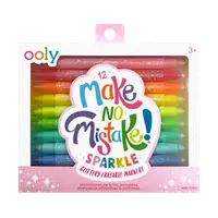 Carioci stralucitoare care se sterg - Make no mistake! - Set de 12