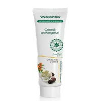 Crema antivergeturi cu unt de shea si catina, 250ml, VivaNatura