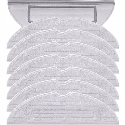 Set 8 x Lavete full mop NewEvo, compatibile cu Xiaomi RoboRock S7, S7 PLUS, S7 MAX, S7 MAXV, S70, S75, S7 Ultra, Gri