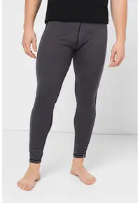 Colanti cu benzi laterale contrastante pentru ski Base Layer - Gri inchis melange