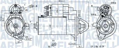 Electromotor (12v, 2kw) Potrivit Opel Astra G, Frontera B, Omega B, Signum, Sintra, Vectra B, Vectra C, Vectra C Gts, Zafira A; Saab 9-3, 9-5 2.0d 2.2d 11.96-12.09