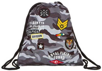 Geantă sport Cool Pack Spring – Camo Black Badges