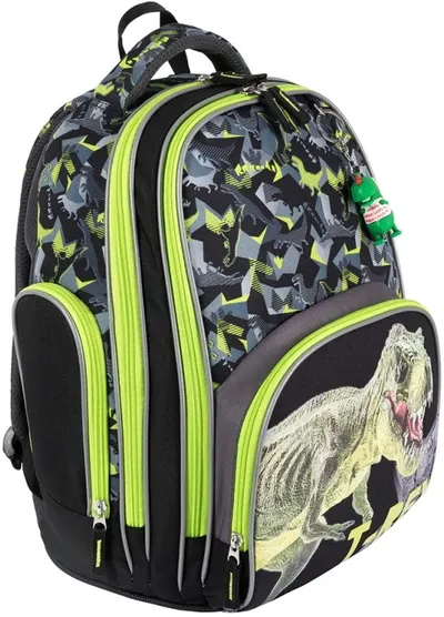 Ghiozdan școlar ergonomic Bambino Premium T-Rex - Cu 2 compartimente
