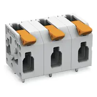 PCB terminal block; lever; 4 mm²; Pin spacing 11.5 mm; 2-pole; Push-in CAGE CLAMP®; 4,00 mm²; blue