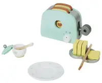 Jucarie de lemn Classic World - Toaster, cu accesorii