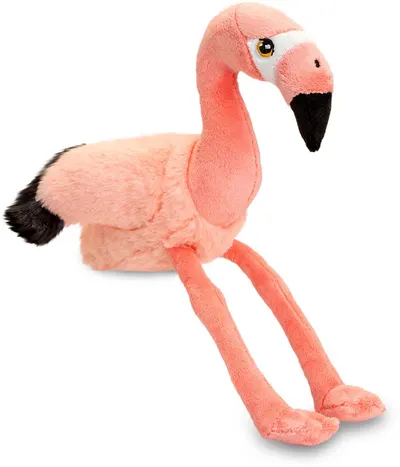 Jucărie de pluș ecologică Keel Toys Keeleco - Flamingo, 16 cm