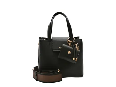 Geanta ALDO neagra, CALIORA 001, din piele ecologica