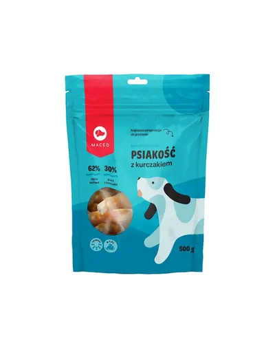MACED Gustare pentru caini, baton invelit in pui, 4 x 20 cm, 500 g