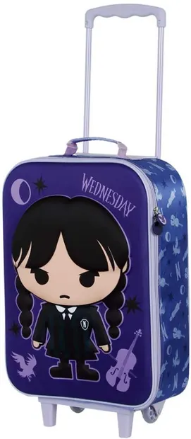 Valiză 3D pentru copii Karactermania Wednesday - Chibi