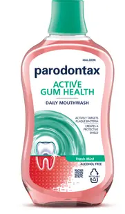 Apa de gura fara alcool Active Gum Health Fresh Mint, 500ml, Parodontax