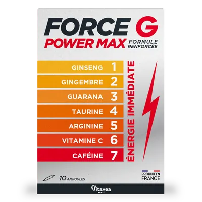 Force G Power Max, 10 fiole buvabile, Vitavea