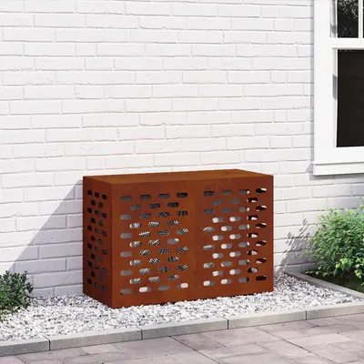 vidaXL Husă pentru aer condiționat Ruginit 90 x 40 x 60 cm