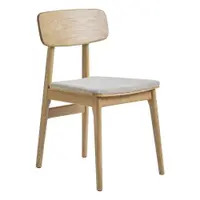Scaun de dining bej/în culoare naturală Livo – Unique Furniture