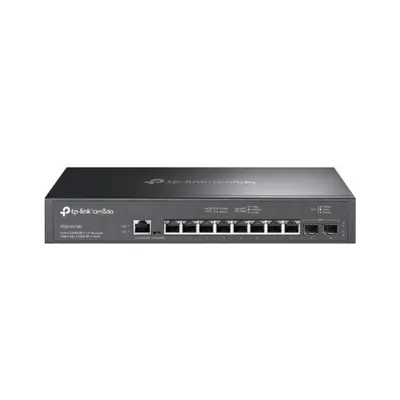 Switch TP-Link SG3210X-M2, 8 x porturi RJ 45, 2 x SFP+, viteza LAN 100/1000/2500 MBps, Layer L2+, capacitate 80 Gbps, dimensiuni